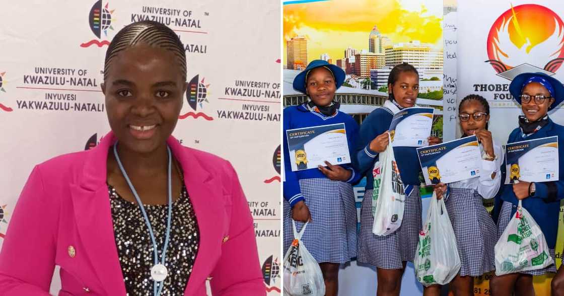 A UKZN student who started an NGO to help needy girls from Durban partners with Spar to provide the young ladies with toiletries A UKZN student who started an NGO to help needy girls from Durban partners with Spar to provide the young ladies with toiletries