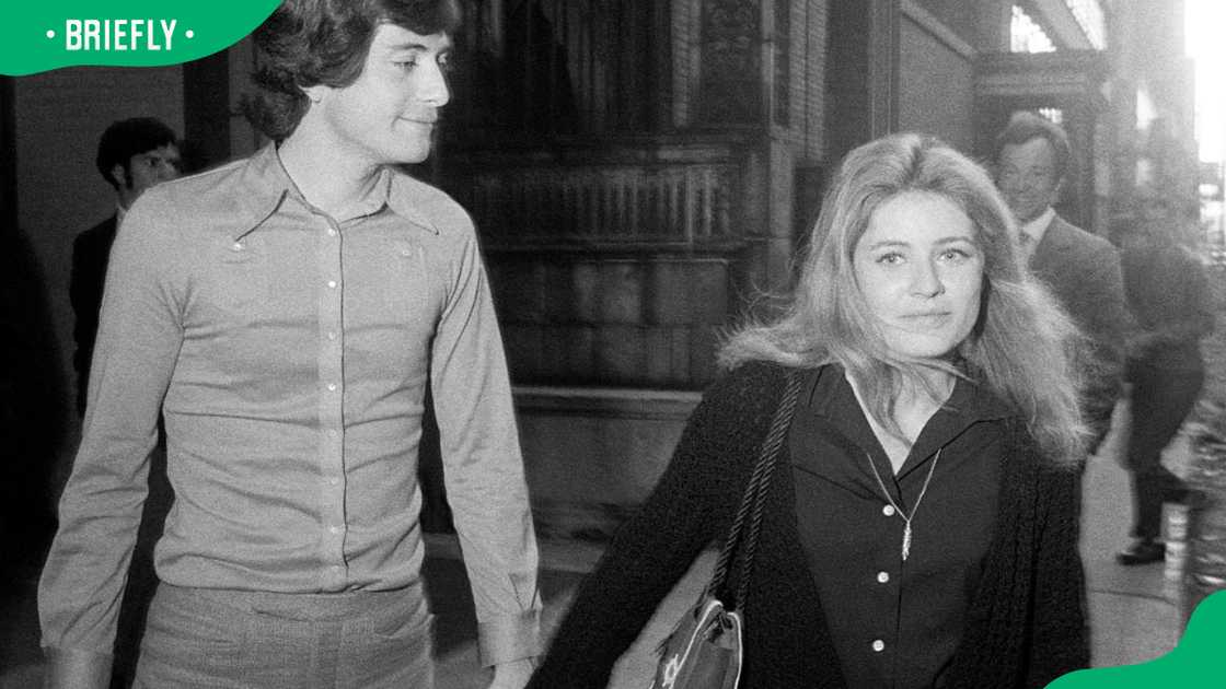 Michael Tell and Patty Duke during the Cavett Show in 1970
