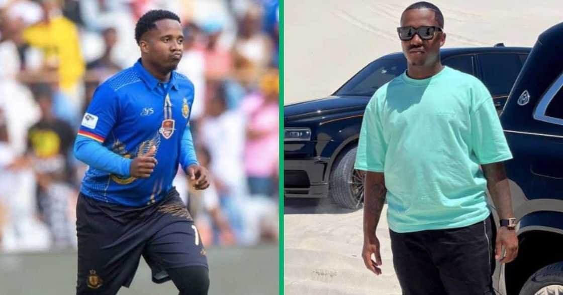 Andile Mpisane works out Andile Mpisane works out