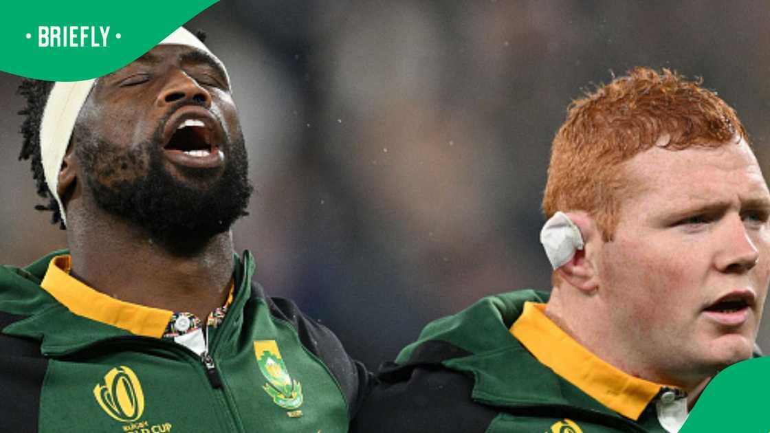 Siya Kolisi, Steven Kitshoff, Springboks, South Africa Siya Kolisi, Steven Kitshoff, Springboks, South Africa