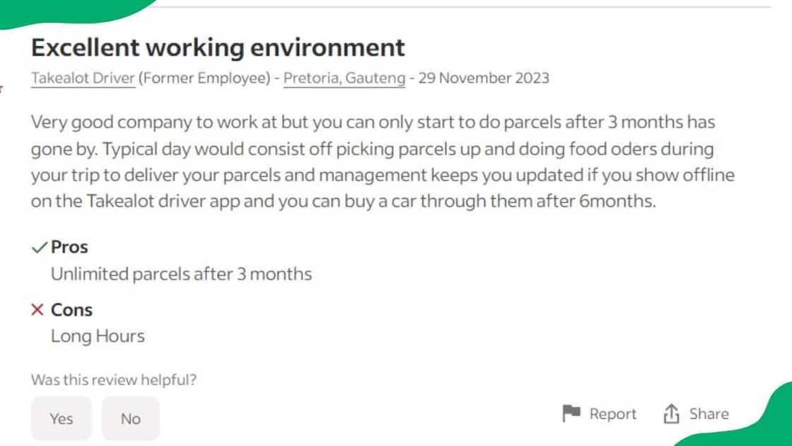 Takealot driver in South Africa Takealot driver in South Africa