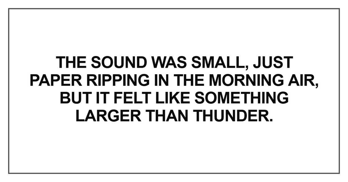 The sound was small The sound was small