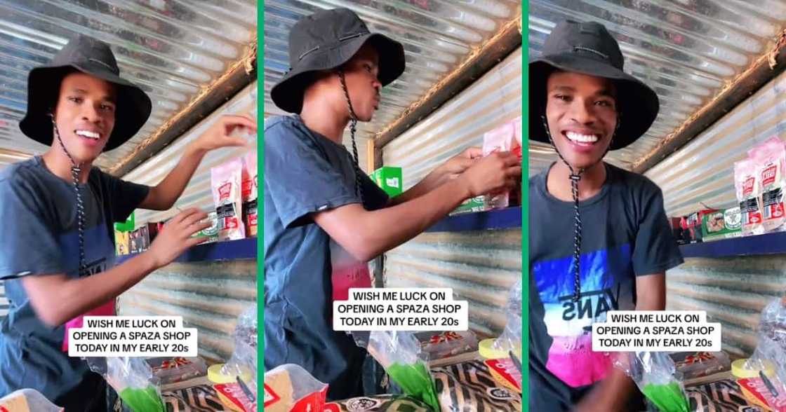 man opens spaza shop man opens spaza shop