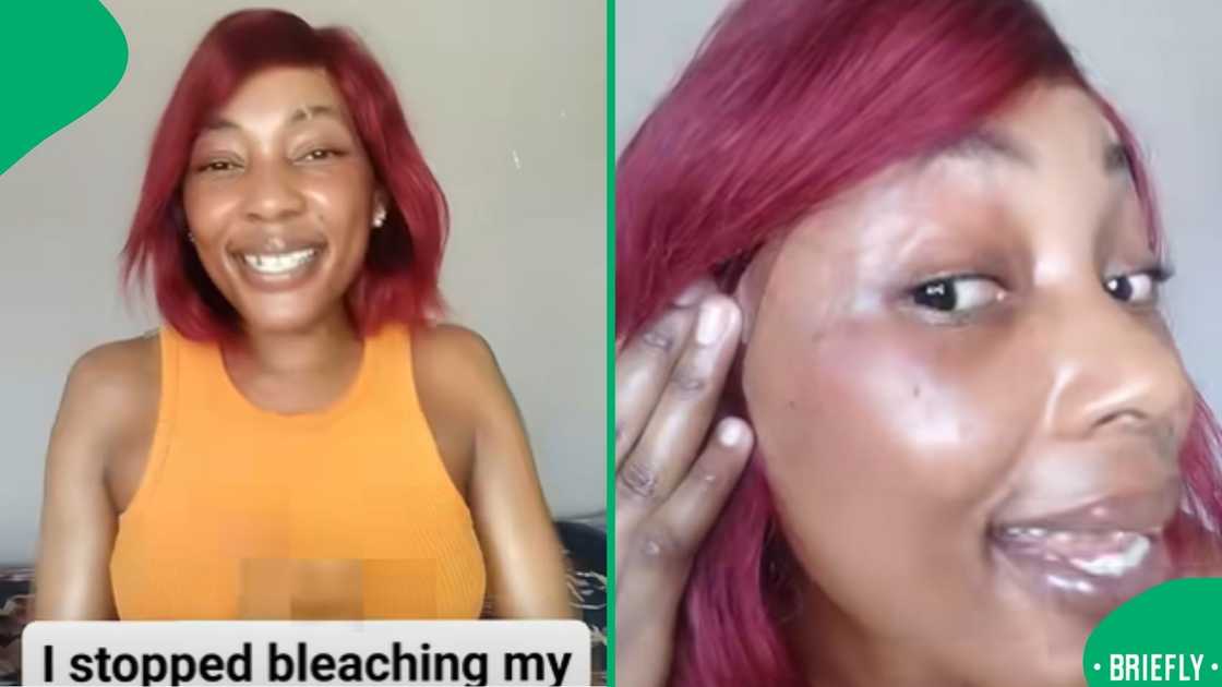 A reminder of the dangers of bleaching products resonated with Mzansi, making her post both educational and inspiring A reminder of the dangers of bleaching products resonated with Mzansi, making her post both educational and inspiring