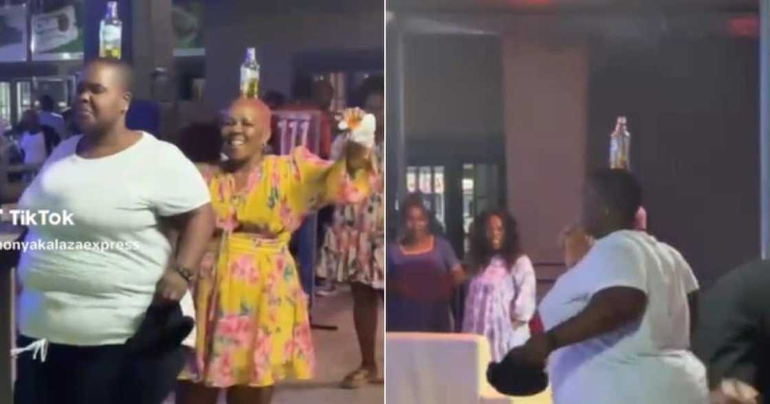SA ladies dance with savanna bottles on head SA ladies dance with savanna bottles on head