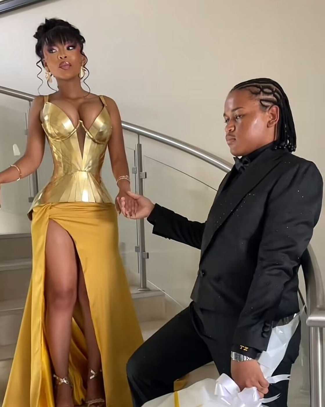 At her Matric dance, a Grade 12 learner wowed everyone in a dress inspired by reality star Porsha Williams.