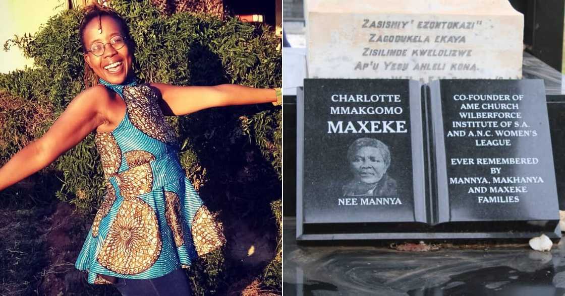 "Mama wethu": Ntsiki Mazwai honours Charlotte Maxeke at her gravesite "Mama wethu": Ntsiki Mazwai honours Charlotte Maxeke at her gravesite