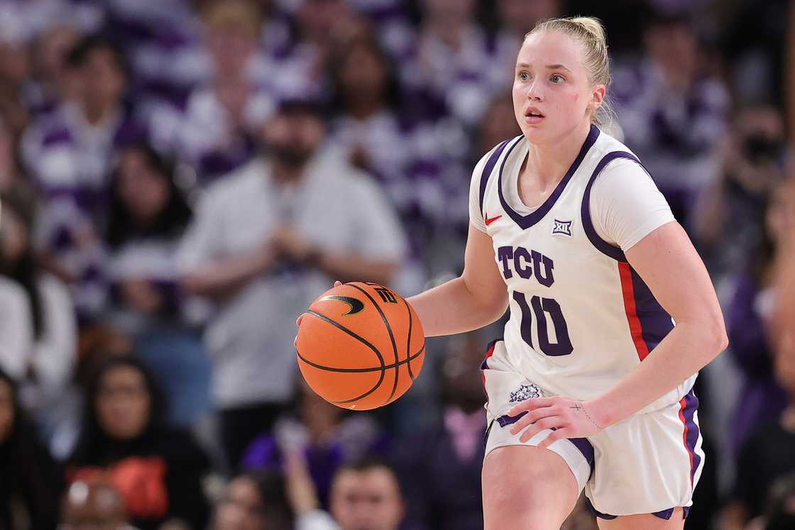 Hailey Van Lith at TCU Horned Frogs game against the South Carolina Gamecocks