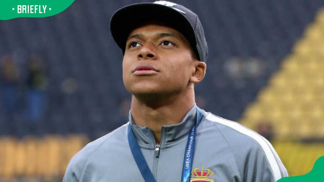 Kylian Mbappe of Monaco during the UEFA Champions Kylian Mbappe of Monaco during the UEFA Champions