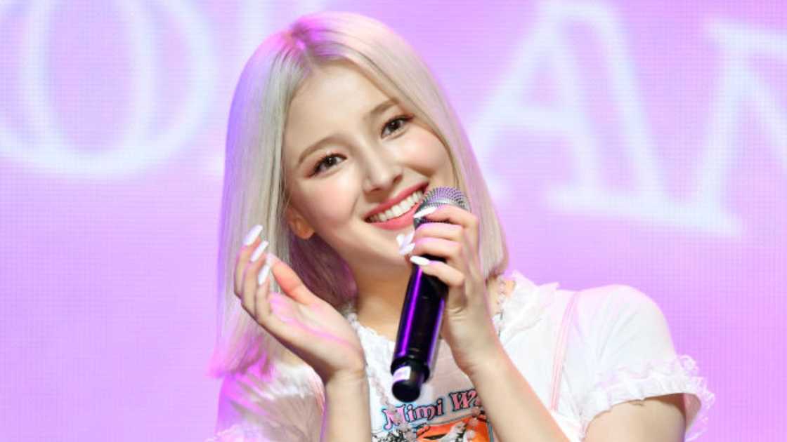 Nancy of Momoland in Seoul, South Korea.