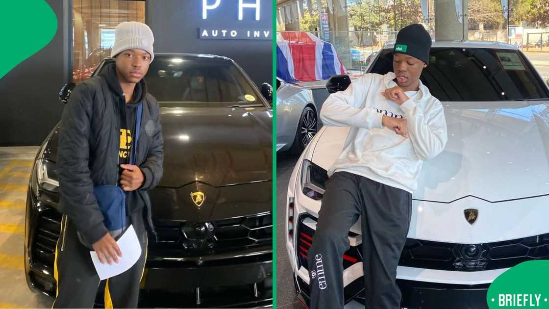 Instagram pictures of a Mzansi content creator with supercars Instagram pictures of a Mzansi content creator with supercars