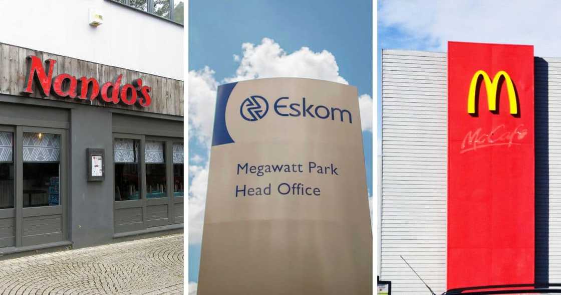 Nando's and McDonalds throw shade at Eskom