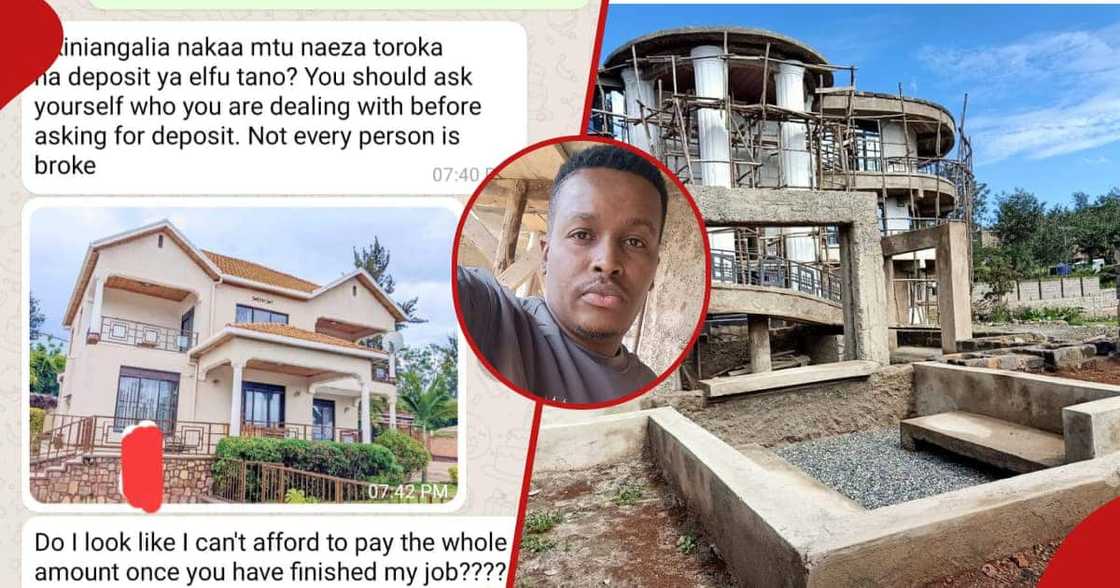 Nevy Jackson showed a boastful client his mansion. Nevy Jackson showed a boastful client his mansion.