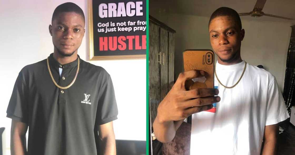 A man took to Facebook to show off his living space. A man took to Facebook to show off his living space.