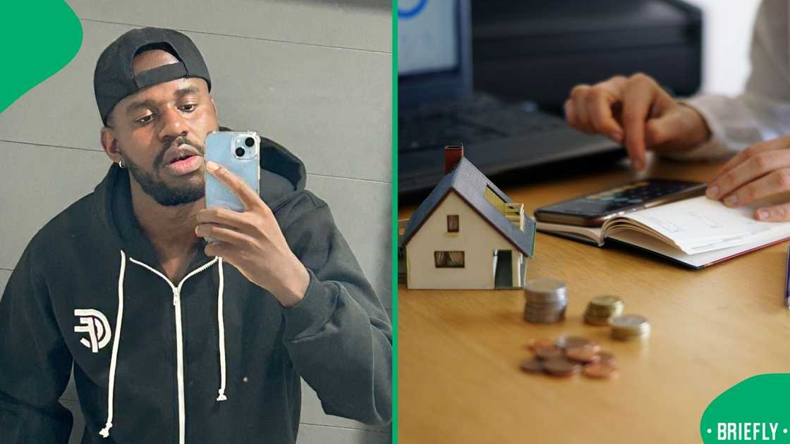 The visual on the right showed Paki Lawu taking a mirror selfie The visual on the right showed Paki Lawu taking a mirror selfie