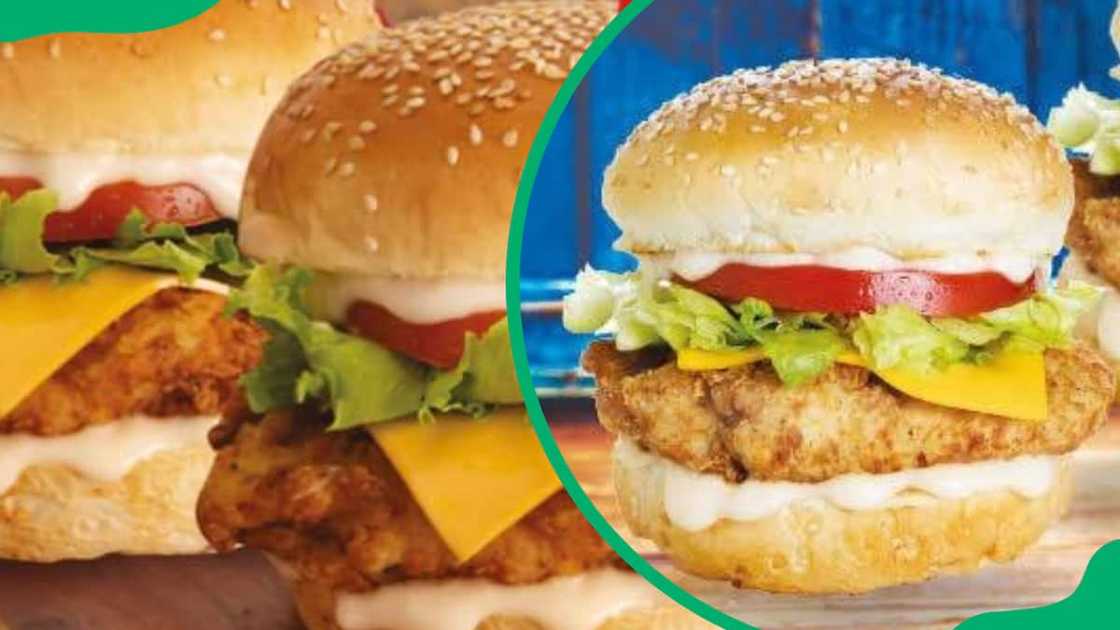Pizza Perfect's chicken burger Pizza Perfect's chicken burger