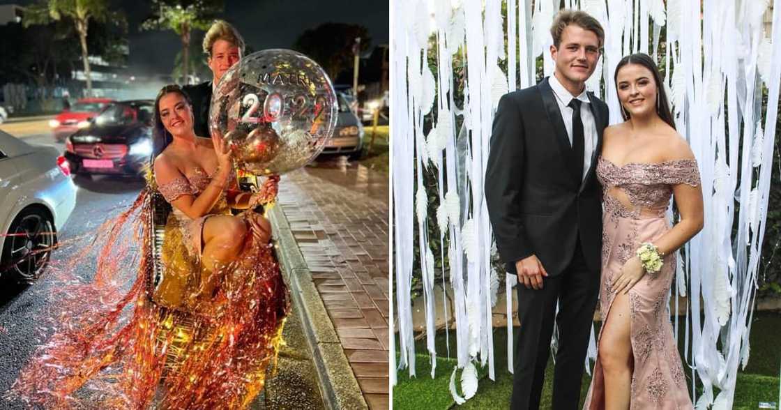 Shaè Geary and her partner looking dashing for her matric dance Shaè Geary and her partner looking dashing for her matric dance