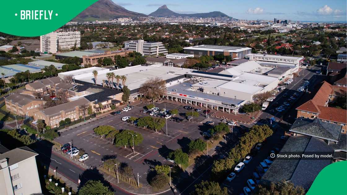 The visual showed the shopping centre in a suburb that said no to bottle stores The visual showed the shopping centre in a suburb that said no to bottle stores