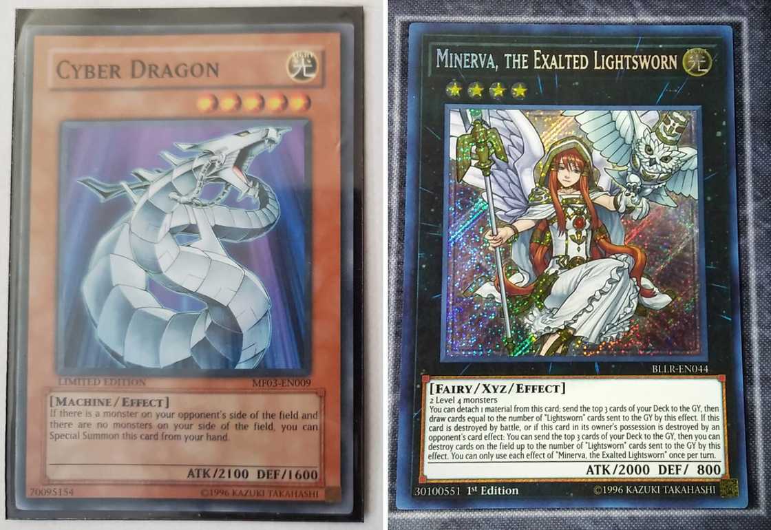 Cyber Dragon and Minerva, The Exalted Lightsworn