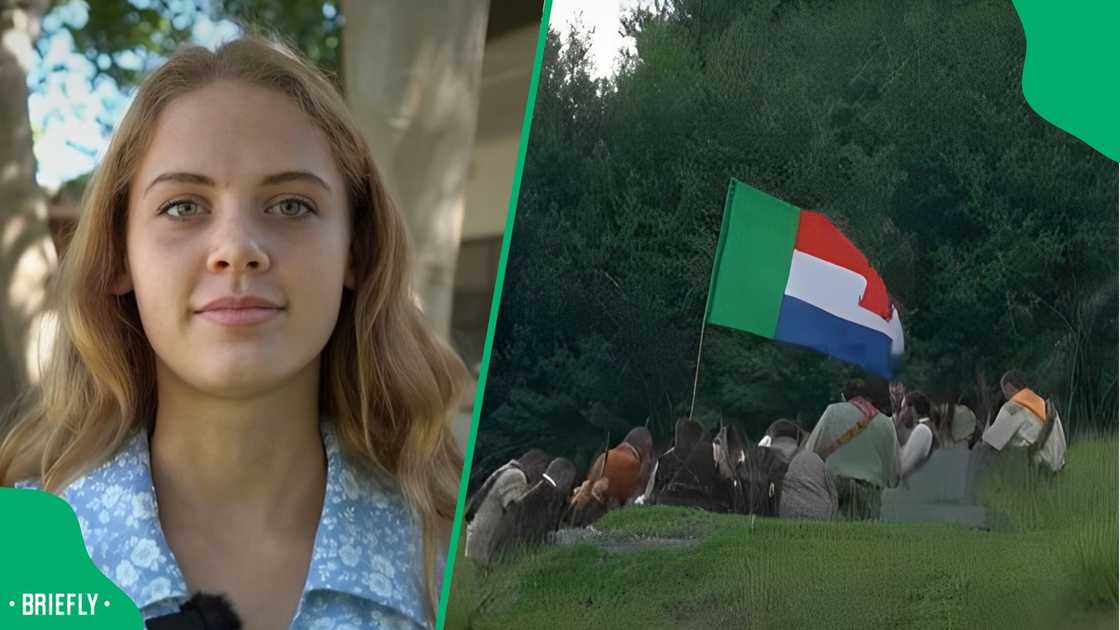 A woman shared the history of Afrikaners. A woman shared the history of Afrikaners.