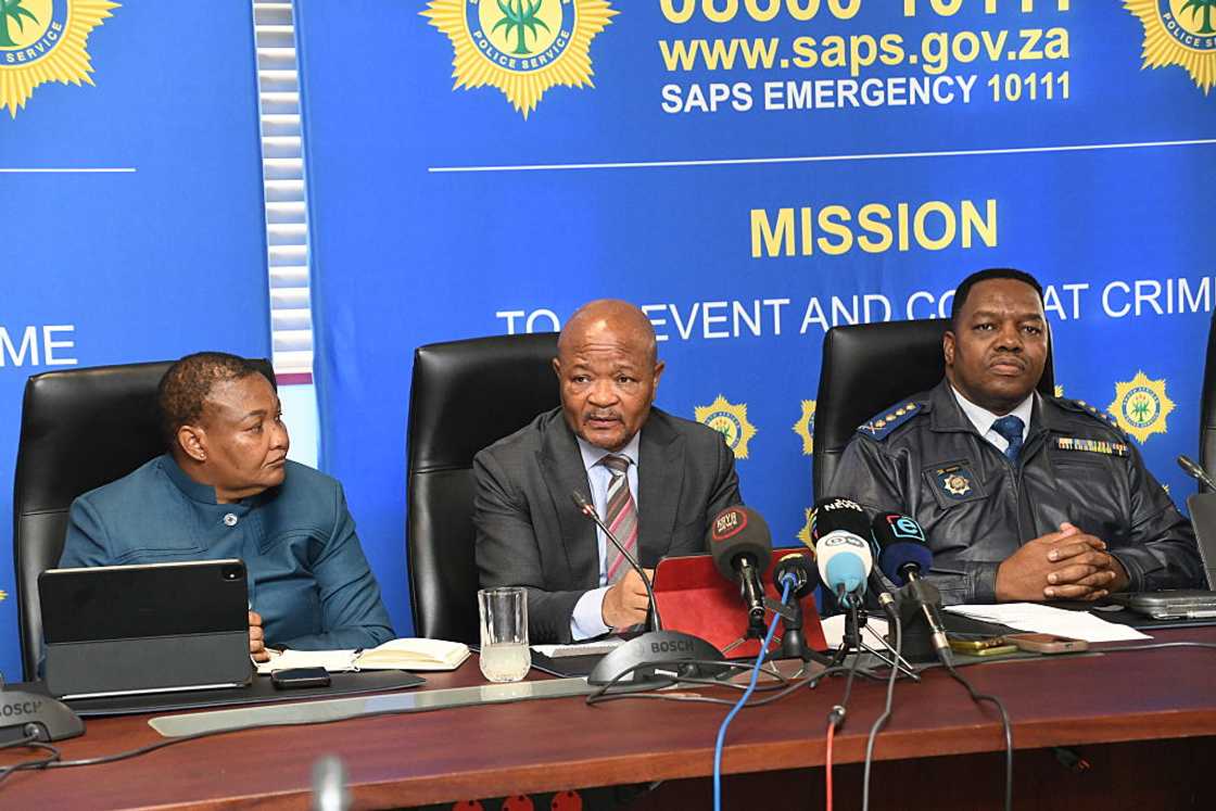 General Fannie Masemola addressed the media about General Nhlanhla Mkhwanazi's allegations