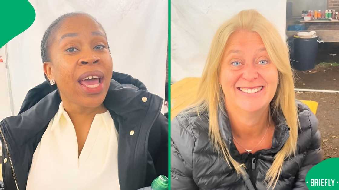 Women explained how they eat pap. Women explained how they eat pap.