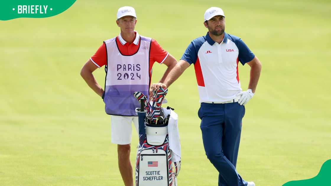 Scottie Scheffler and Ted Scott during the Olympic Games Paris 2024 Scottie Scheffler and Ted Scott during the Olympic Games Paris 2024