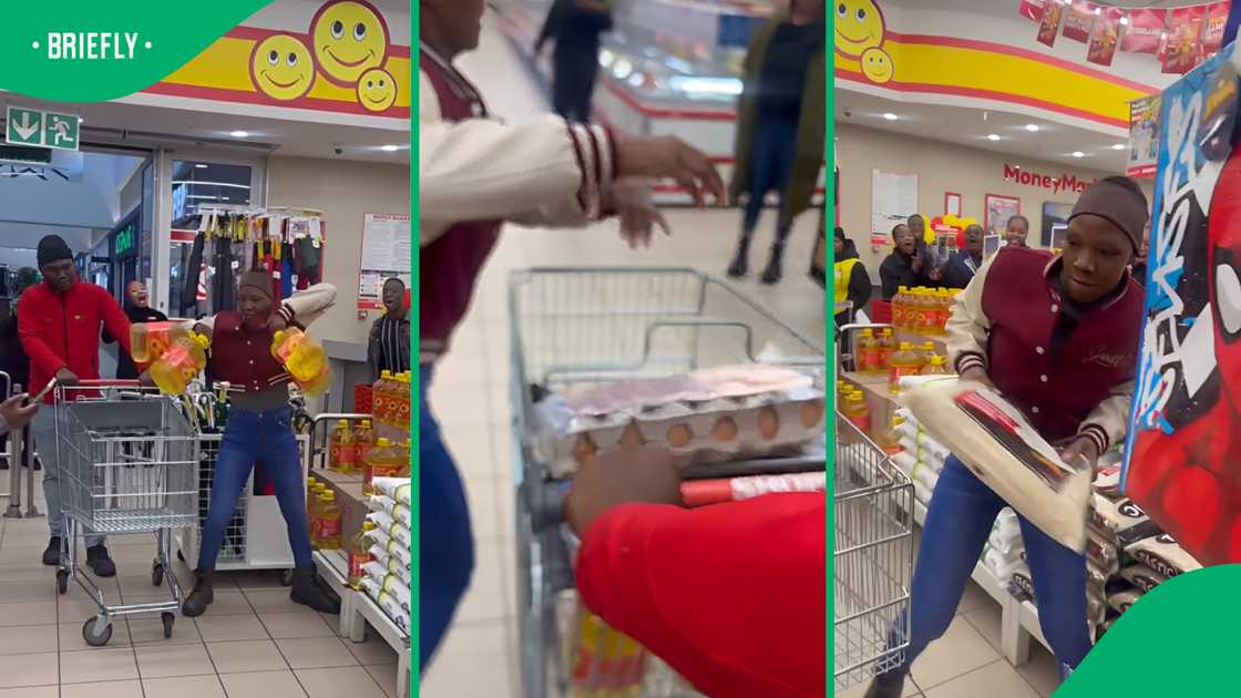 A woman’s trolley dash strategy had South Africans convinced she planned every second
