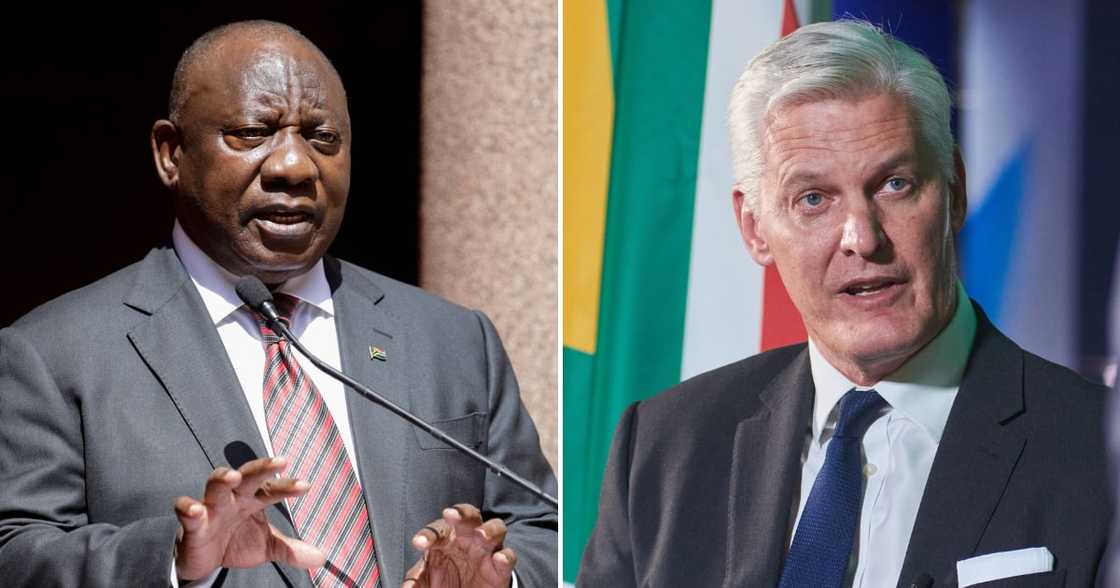 President Cyril Ramaphosa speaks on Andre de Ruyter's corruption allegations at Eskom