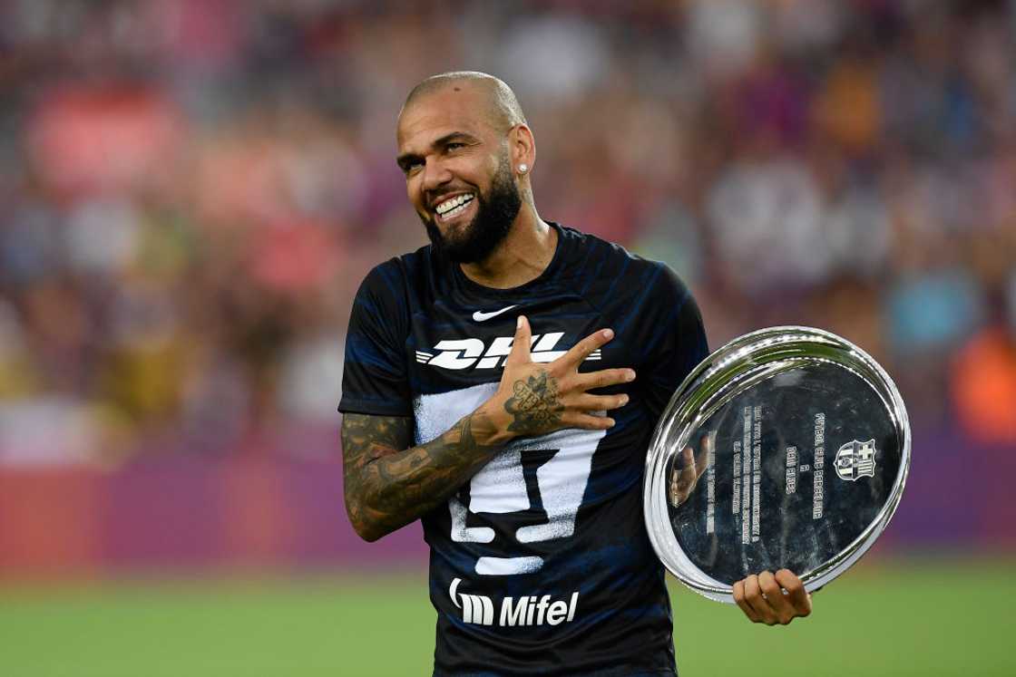 Dani Alves of Pumas prior the Joan Gamper Trophy