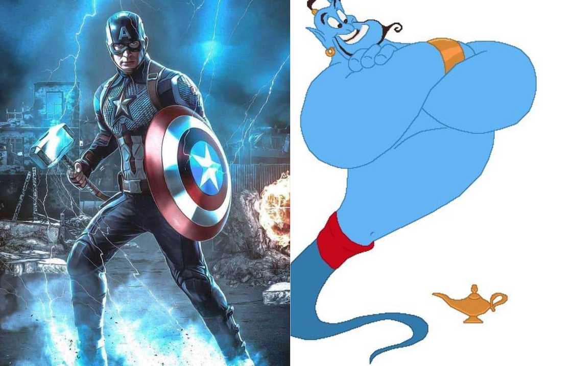 Captain America and the Genie Captain America and the Genie