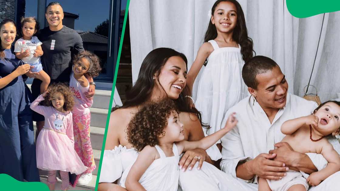 Cheslin Kolbe’s wife and children Cheslin Kolbe’s wife and children