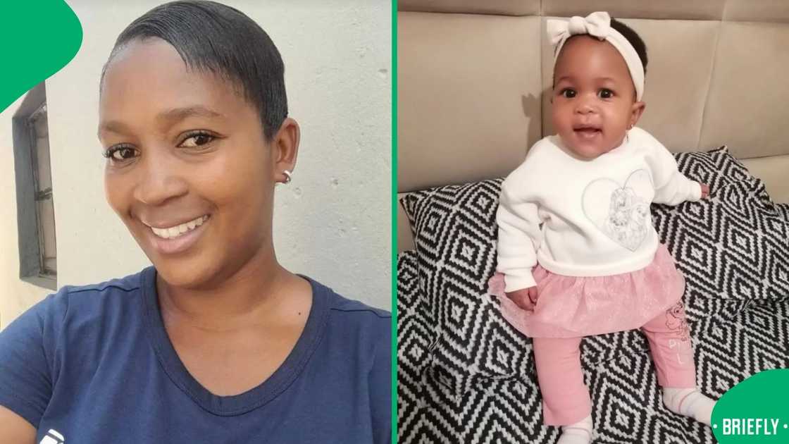 TikTok users were entertained by a baby's dance moves while sitting on a couch TikTok users were entertained by a baby's dance moves while sitting on a couch