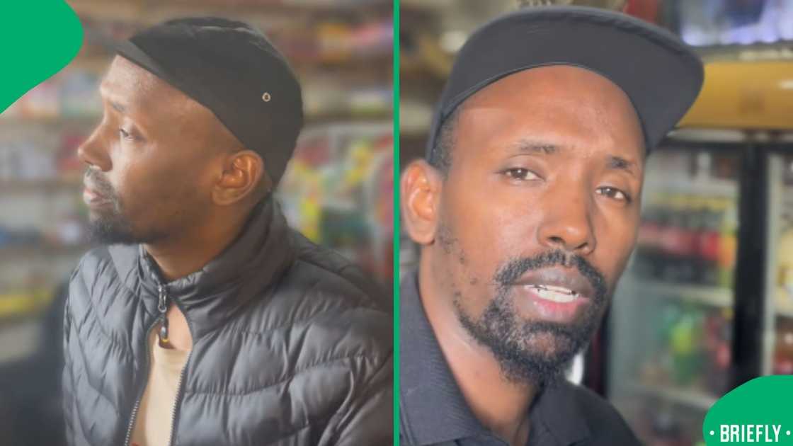 The man on the right shared tips on how locals can start their own spaza shops too The man on the right shared tips on how locals can start their own spaza shops too