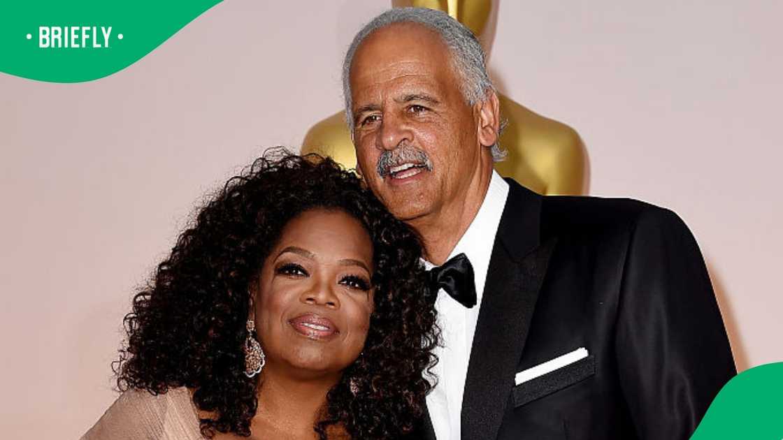 Oprah Winfrey and Stedman Graham