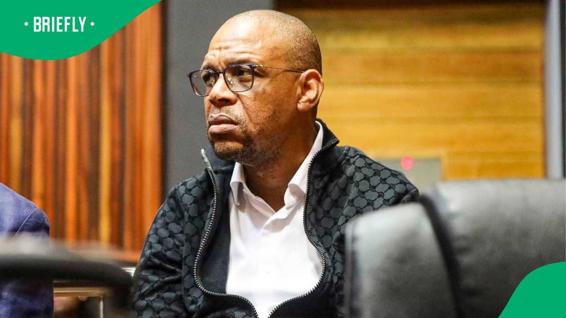 Former ANC spokesperson, Pule Mabe, appearing in court Former ANC spokesperson, Pule Mabe, appearing in court