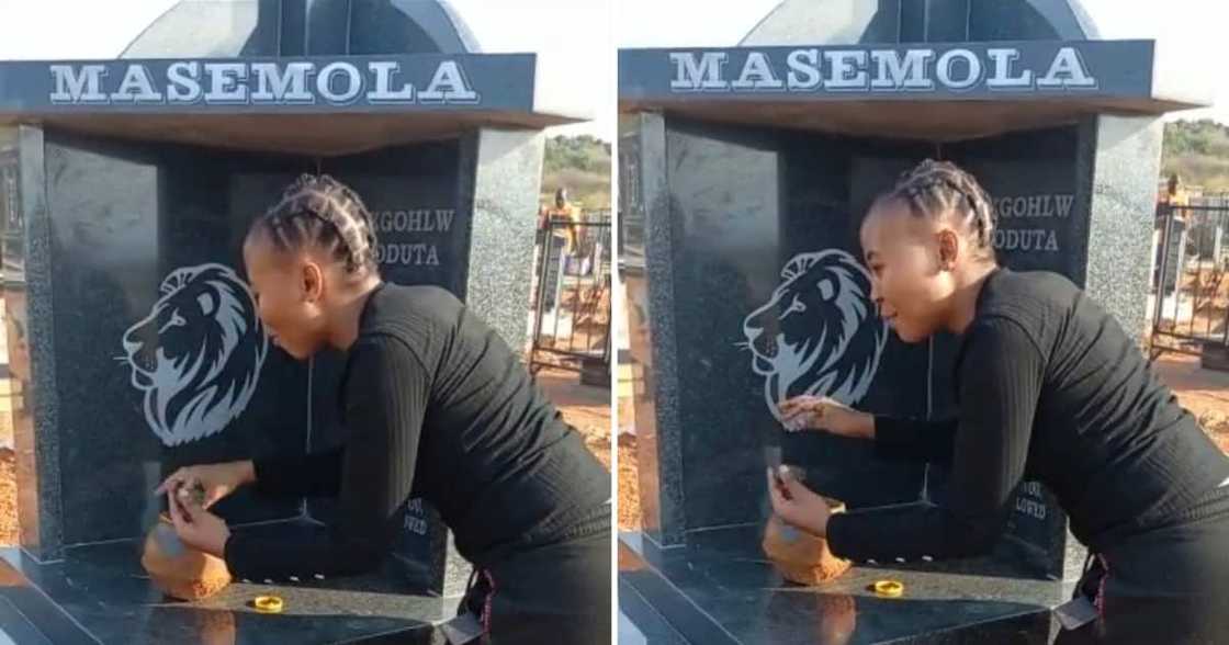 A woman demanded a Toyota Legend 50 from her ancestor at the gravesite A woman demanded a Toyota Legend 50 from her ancestor at the gravesite