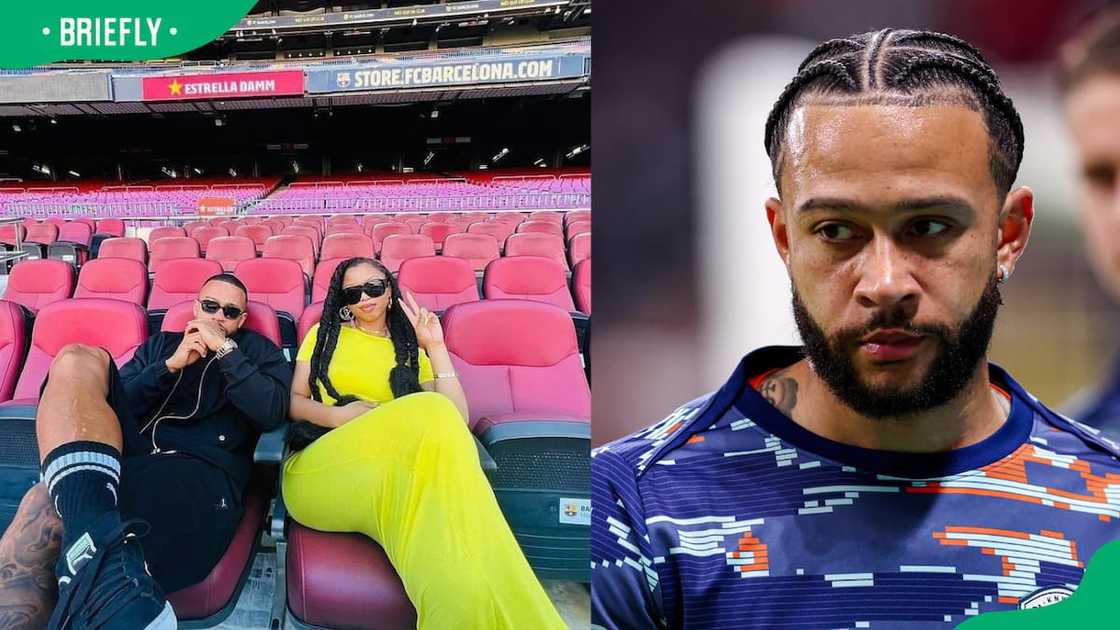 Chloe Bailey and footballer Memphis Depay Chloe Bailey and footballer Memphis Depay