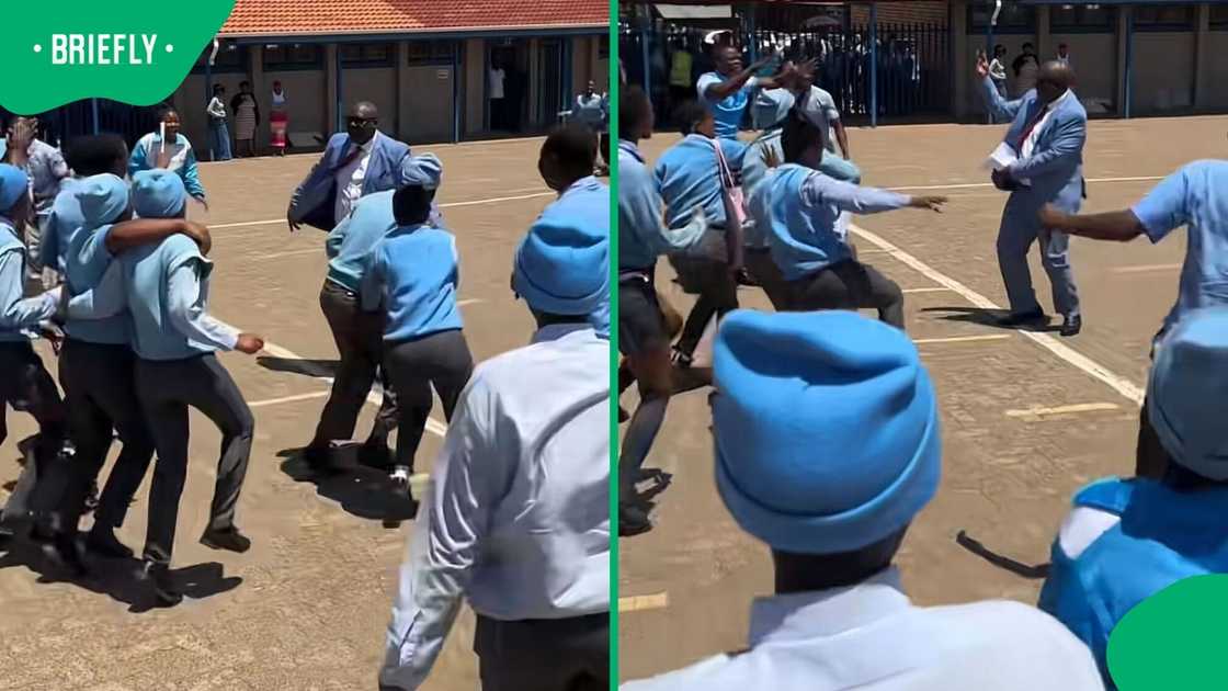 A principal danced in a TikTok video in celebration of the Class of 2025’s outstanding matric results. A principal danced in a TikTok video in celebration of the Class of 2025’s outstanding matric results.