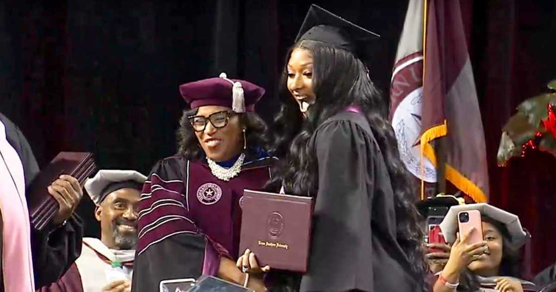 Megan Thee Stallion Graduates from University. Megan Thee Stallion Graduates from University.