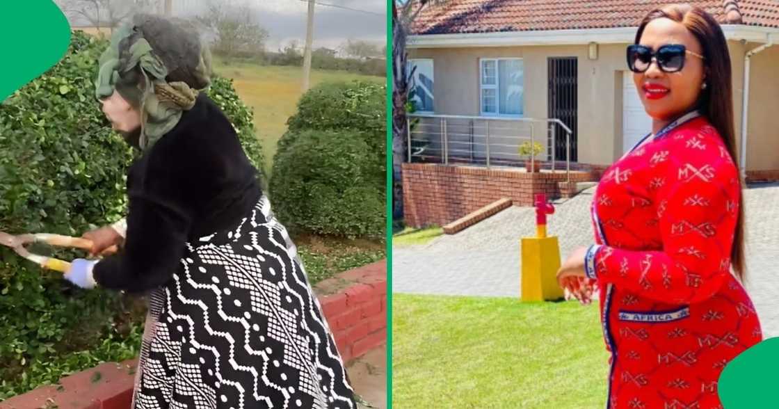 A gogo used her daughter’s R17k Maxhosa jersey as garden gear, leaving the internet in laughter.