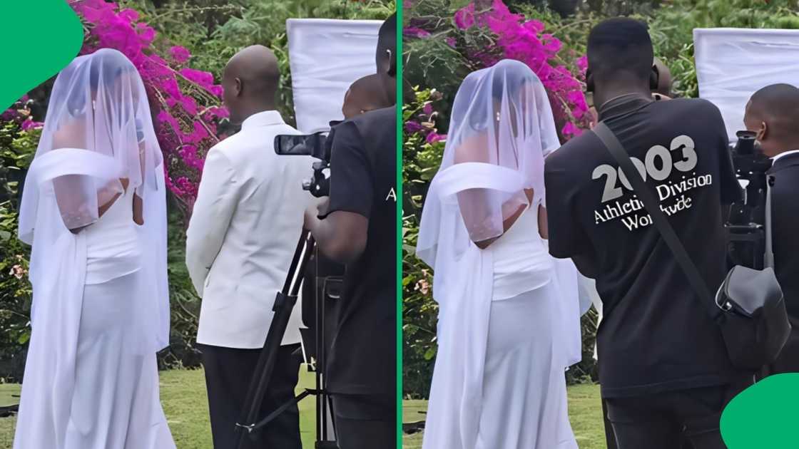 Viewers also joined the guests, questioning how the bride sounded like a Caucasian woman Viewers also joined the guests, questioning how the bride sounded like a Caucasian woman