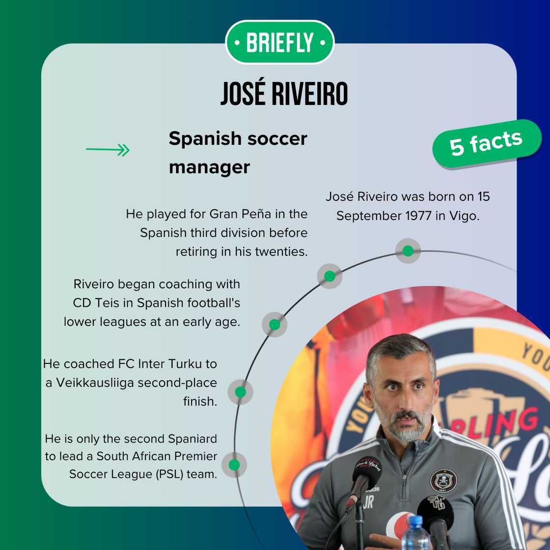 Facts about Orlando Pirates' coach, José Riveiro