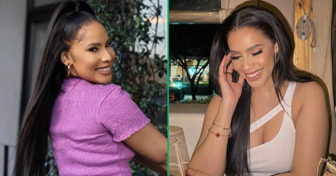 Thuli Phongolo shows her new car Thuli Phongolo shows her new car