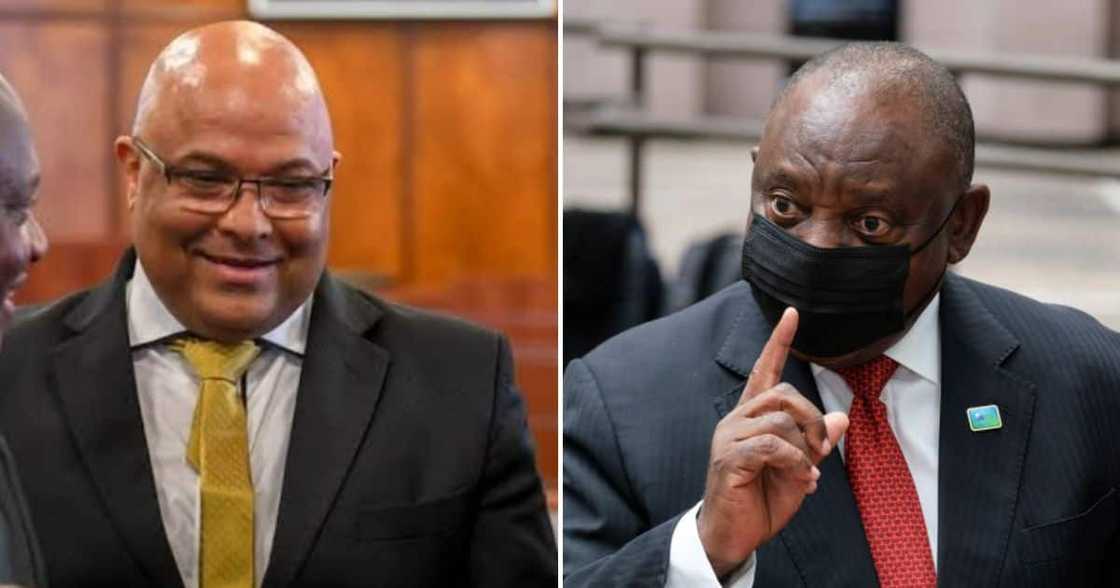 Arthur Fraser and President Cyril Ramaphosa Arthur Fraser and President Cyril Ramaphosa