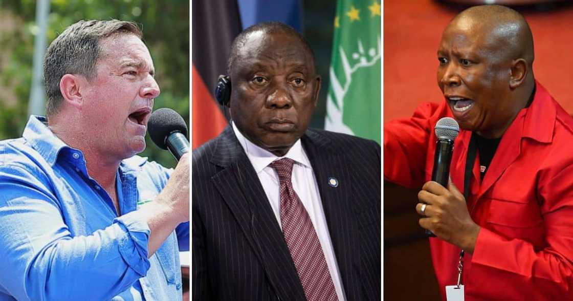 Opposition parties called for Ramaphosa to step down during 2023 Sona debate