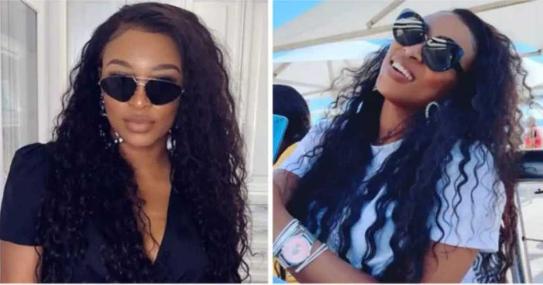 DJ Zinhle, pregnant, belly, mom