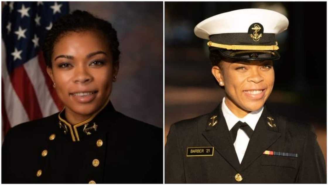 The lady said she is really happy about her new position.
Photo source: Twitter/US Naval Academy The lady said she is really happy about her new position.
Photo source: Twitter/US Naval Academy