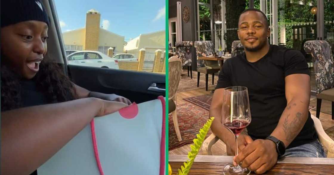 Man spoils bae with gifts Man spoils bae with gifts