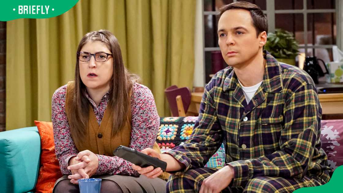 Mayim Bialik and Jim Parsons